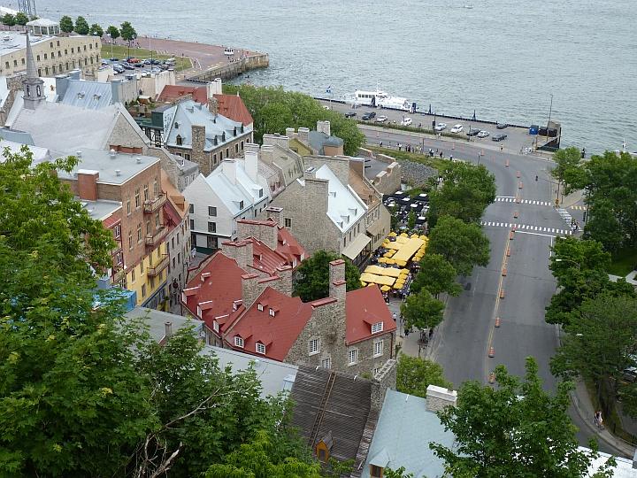 Blick-auf-die-Unterstadt-Quebec