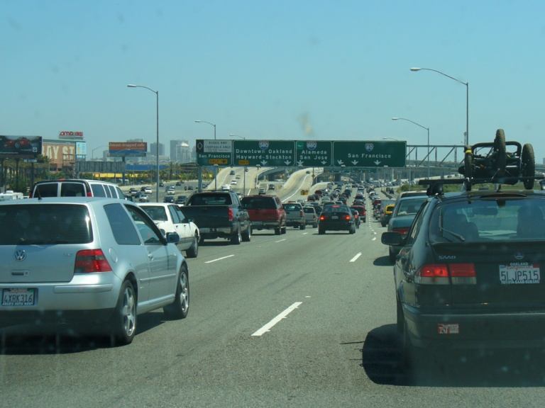 Stau auf der Oakland Bay Bridge