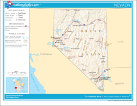 Karte von Nevada