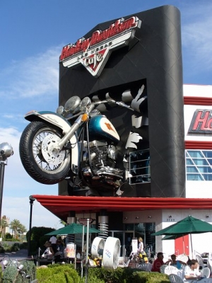 Harley Davidson Cafe in Vegas