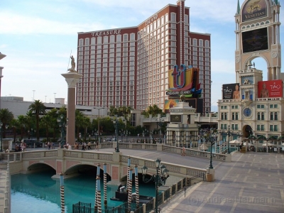 Venetian Las Vegas mit Blick zum Mirage